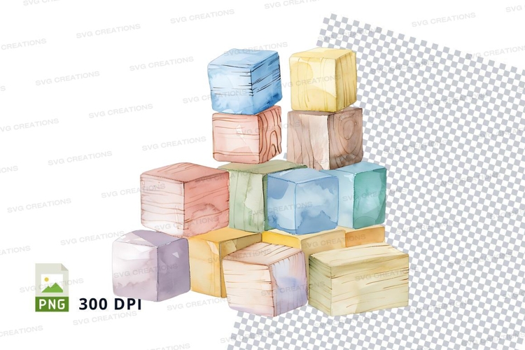 Cubes Clipart Image 15