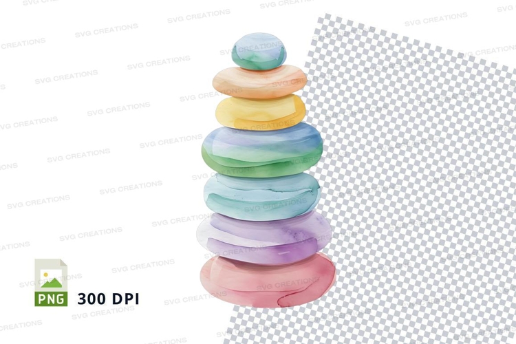 Colorful macarons stack clipart transparent background PNG
