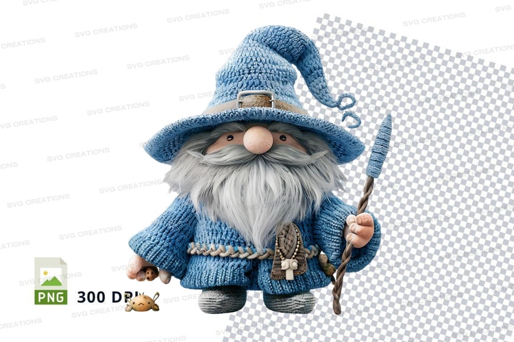 Cute Gnome Clipart Image 3