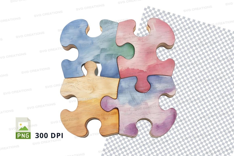 Puzzle Pieces Clipart Image 4