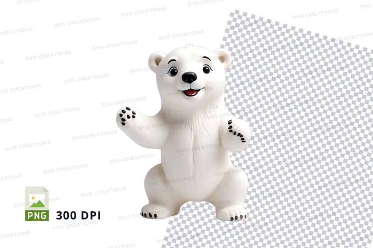 Polar Bear Clipart Image 9