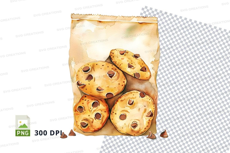 Chocolate Chip Cookies Clipart Image 4