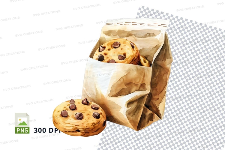 Chocolate Chip Cookies Clipart Image 2