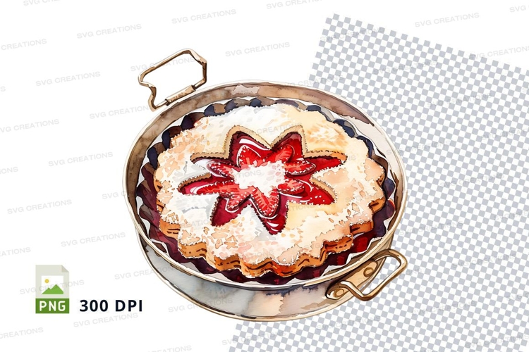 Fresh strawberry pie clipart transparent baking dessert PNG