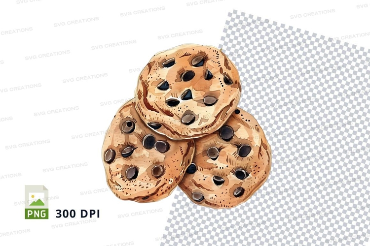Chocolate Chip Cookies Clipart Image 8