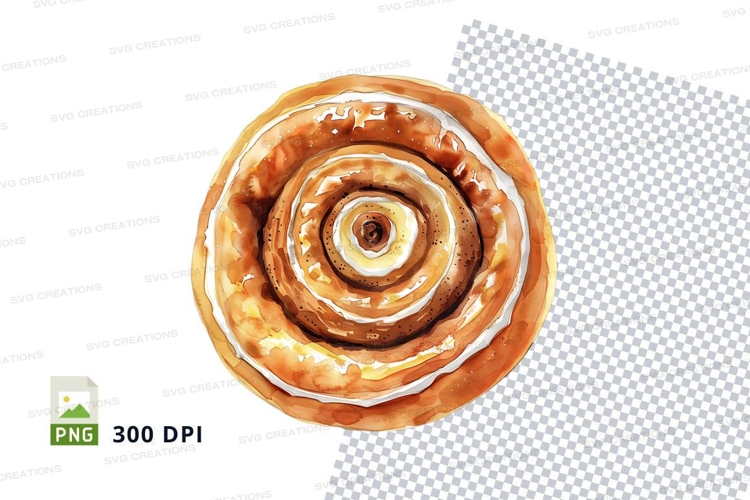 Cinnamon Roll Clipart Image 3