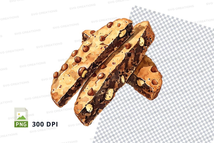Chocolate chip cookies stack clipart transparent PNG
