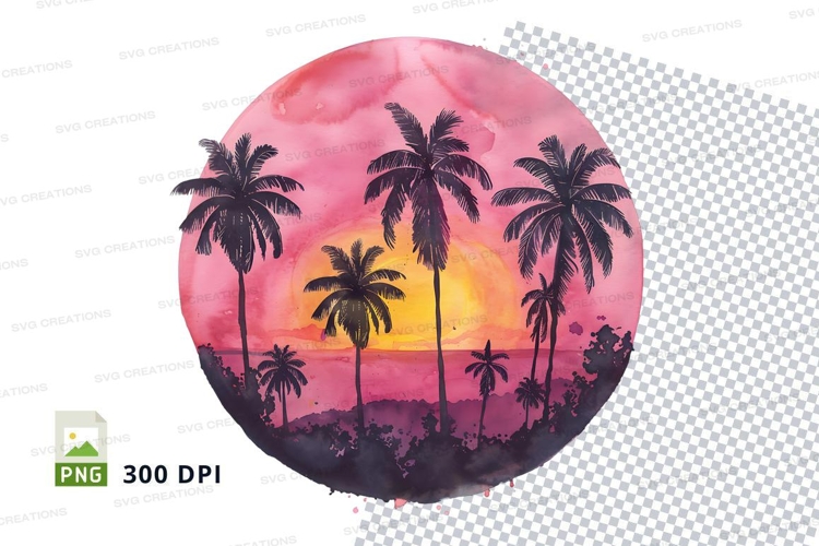 Palm Trees Clipart Image 5