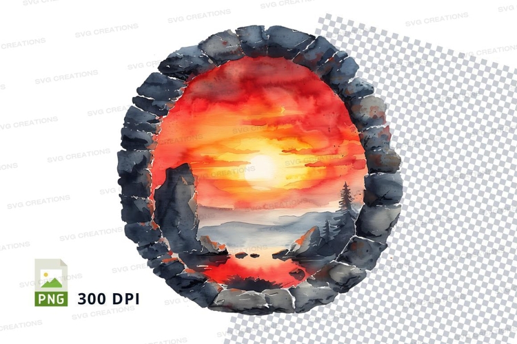 Offroad tire sunset clipart PNG high resolution