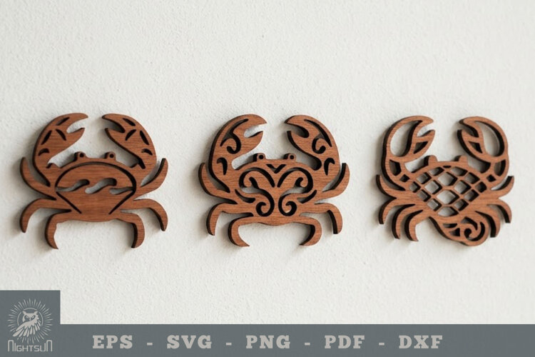 Crab Lasercut Wall Decoration example image 1