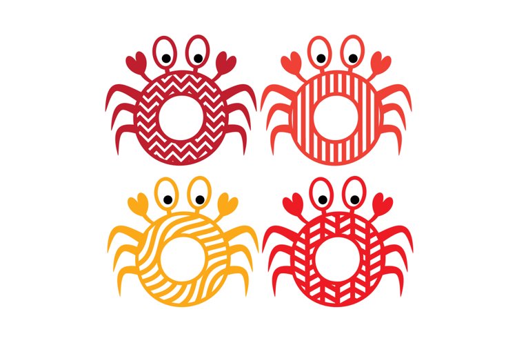 Crab Monogram Frames example image 1
