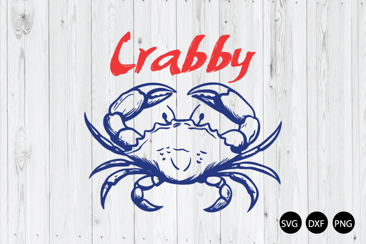 Crab SVG, Crabby SVG, Funny Crab SVG