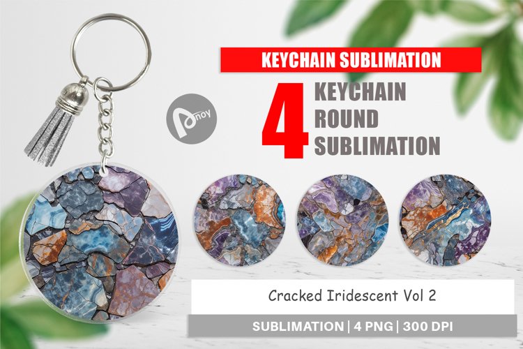 Keychain Cracked Iridescent