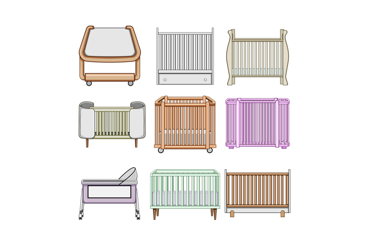 Different baby cribs and cradles selection for nursery