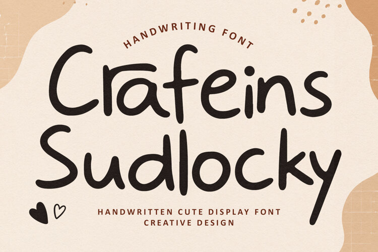 Crafeins Sudlocky Modern Cute Font example image 1