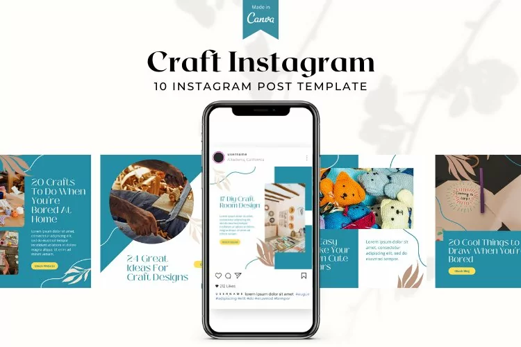 Craft Instagram Canva Templates