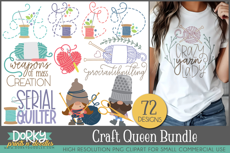 Craft Queen Clipart Bundle