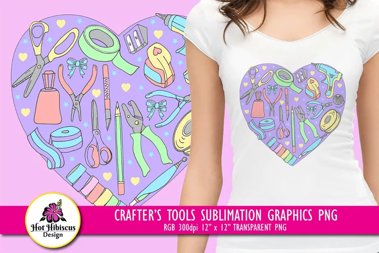 Crafting Addict Crafters Tools Sublimation Graphics PNG