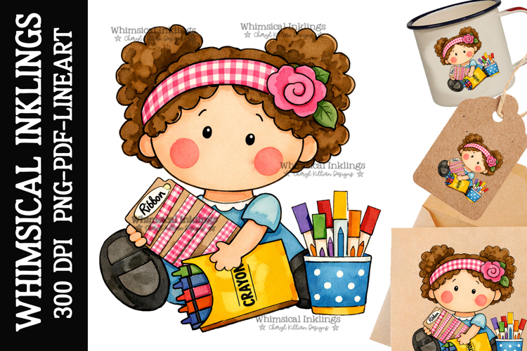 Crafty Carla Sublimation Clipart | DTF Clipart
