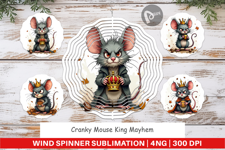 Wind Spinner Cranky Mouse King Mayhem