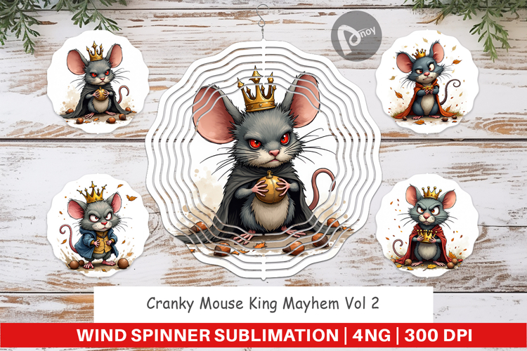 Wind Spinner Cranky Mouse King Mayhem