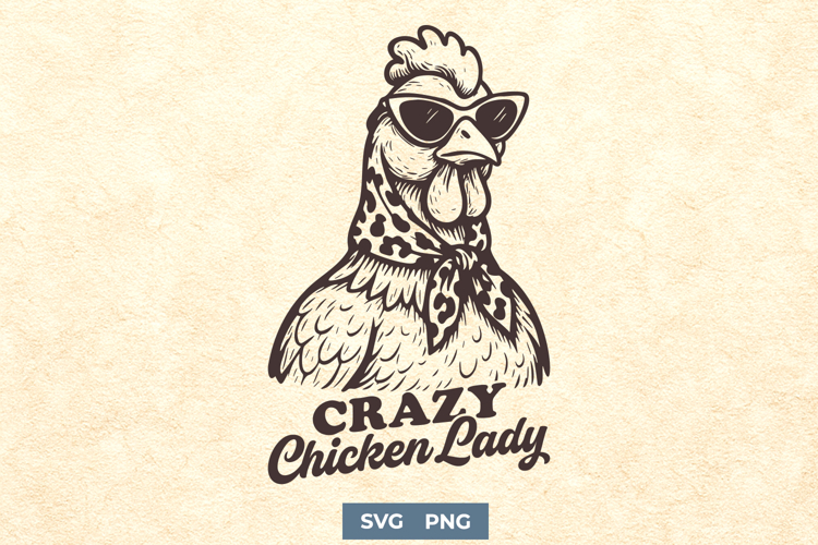 Crazy Chicken Svg Image 3