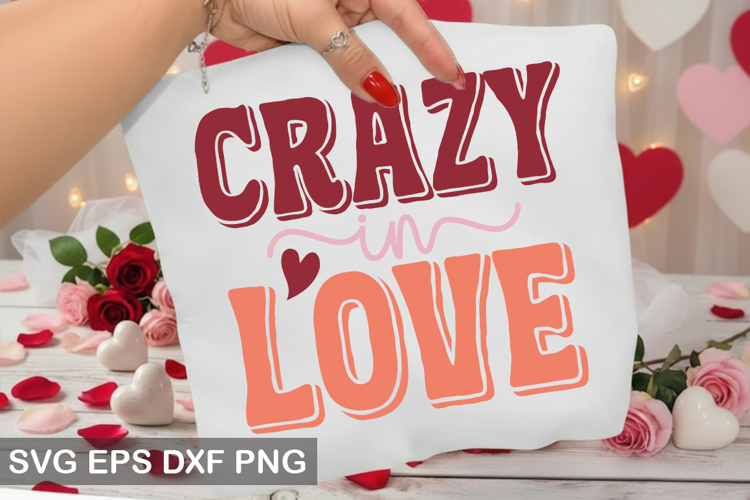 Crazy In Love - Retro Valentine Day Design