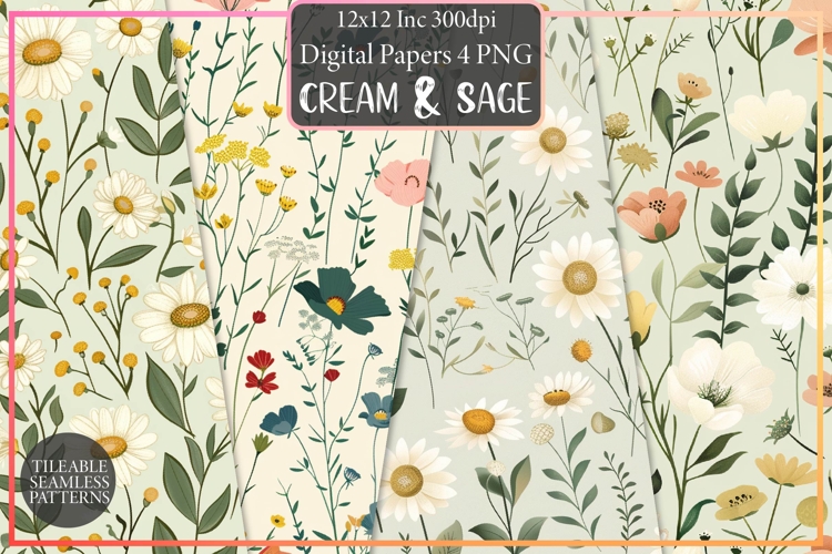 Cream & Sage Gingham Plaid Sublimation