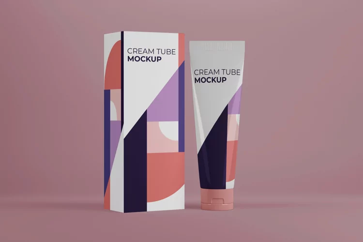 Cream Tube Mockup