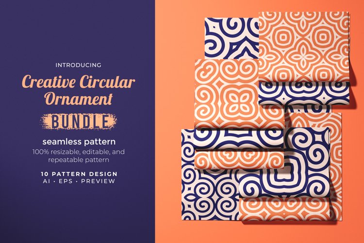 Creative Circular Ornament - Seamless Pattern example image 1
