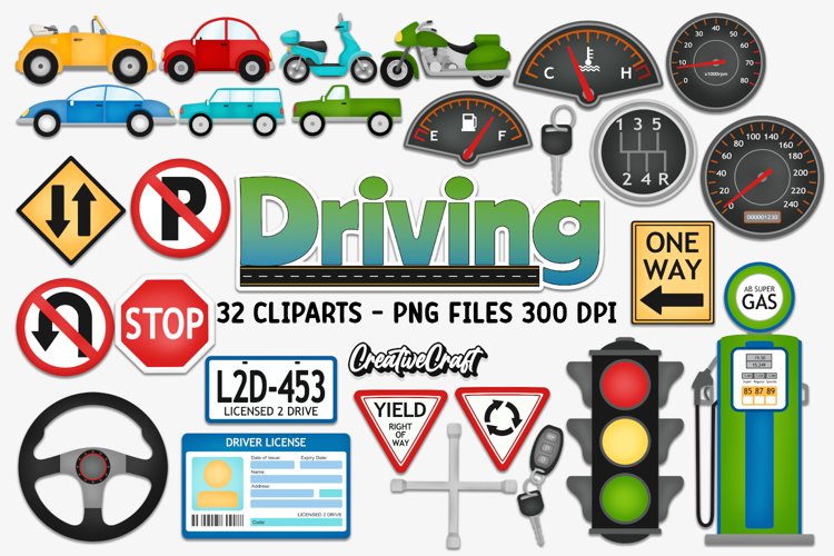 Vehicles Clipart, cars clip arts graphics png, illustrations example image 1