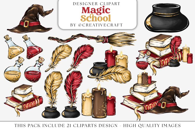 Wizard Magic School PNG clipart, magic school illustrations
