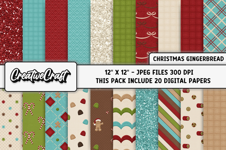 Christmas Digital Papers, scrapbooking backgrounds designs