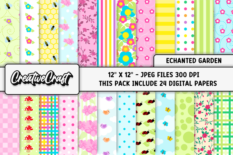Bee Scrapbook Paper Image 16