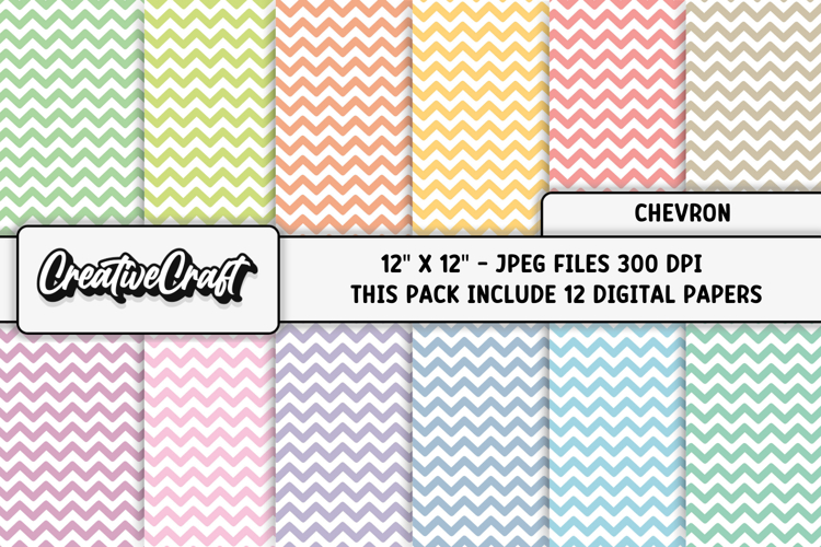 Chevron Digital Papers, chevron backgrounds illustrations