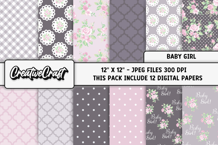 Baby Girl Clipart Image 8