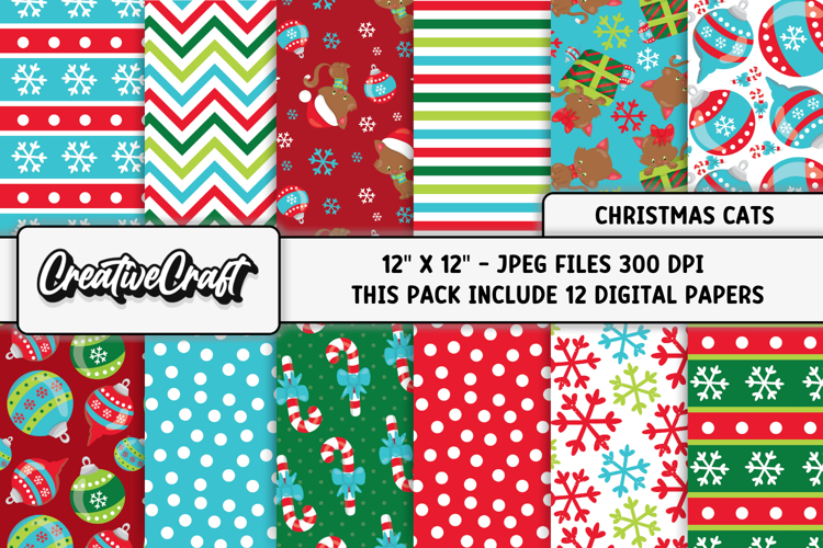 Christmas Digital Papers, christmas backgrounds designs