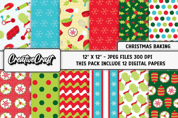 Christmas Digital Papers, christmas backgrounds designs