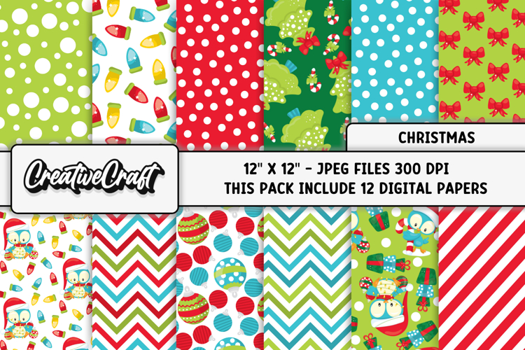 Christmas Digital Papers, christmas backgrounds designs