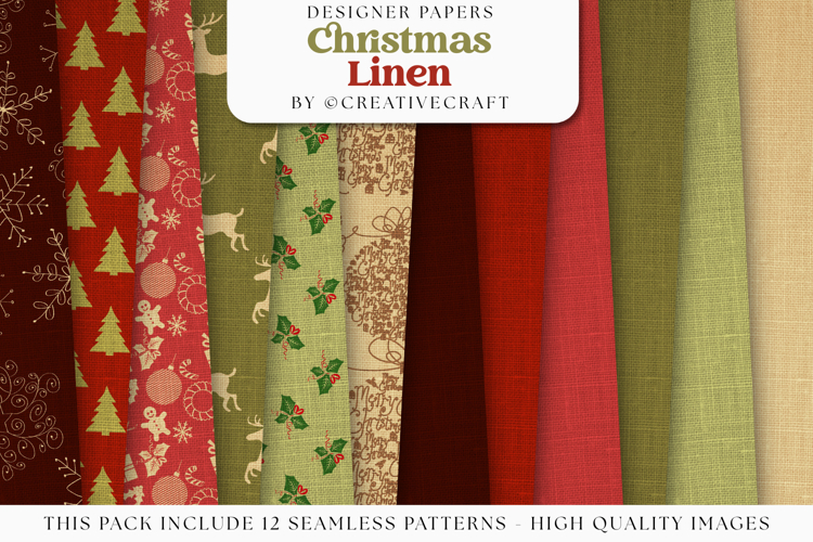 Christmas Seamless Pattern, christmas digital paper graphic