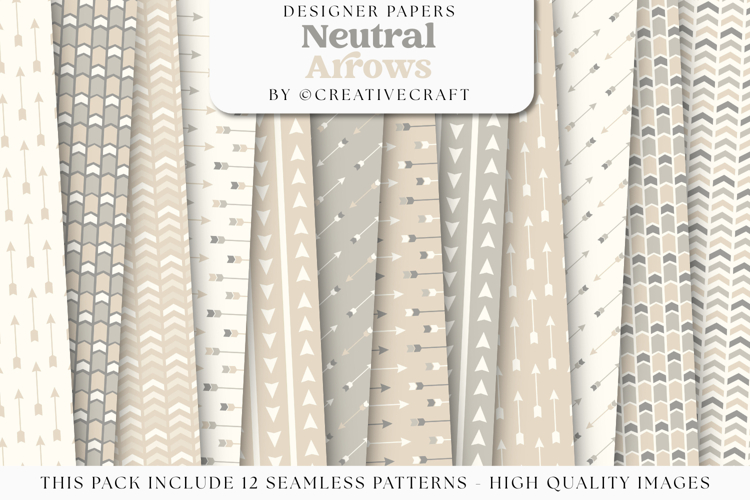 Tribal Seamless Patterns, tribal digital papers illustration