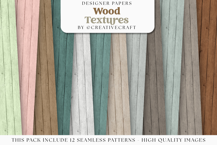 Colorful Wood Seamless Pattern, primary colors digital paper