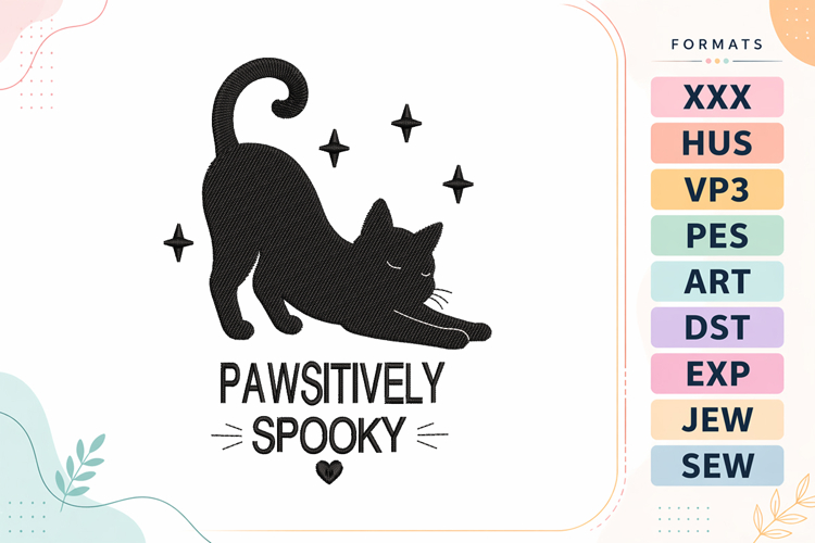 Cat Embroidery Designs Image 8