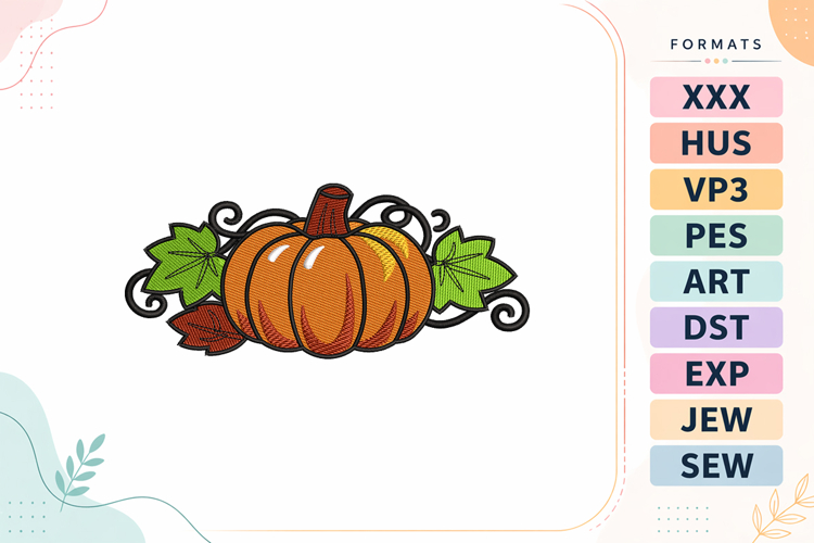 Leaves Embroidery Designs Image 5