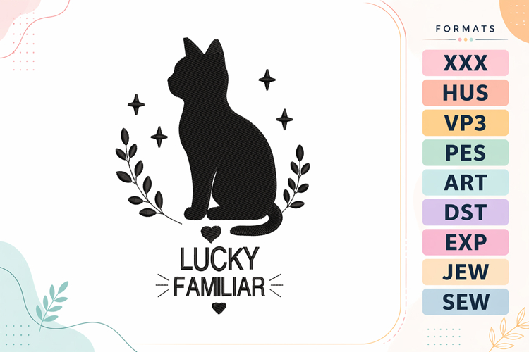 Cat Embroidery Designs Image 12