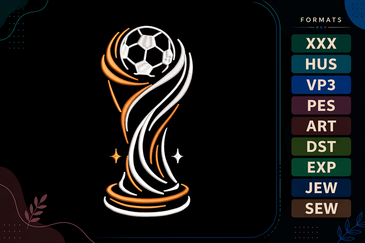 Football Embroidery Design