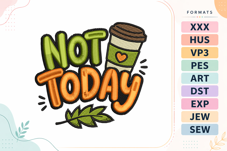 Funny Fall Quote Embroidery Design