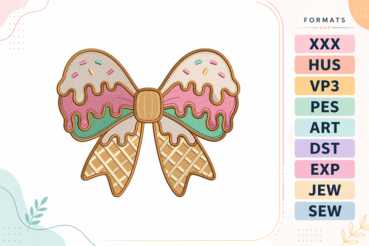 Bow Embroidery Designs Image 21