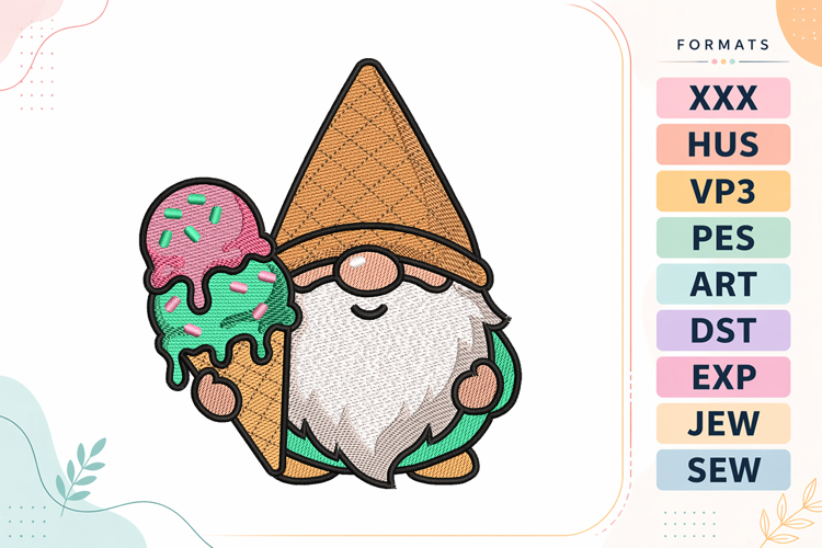 Gnome Embroidery Designs Image 13