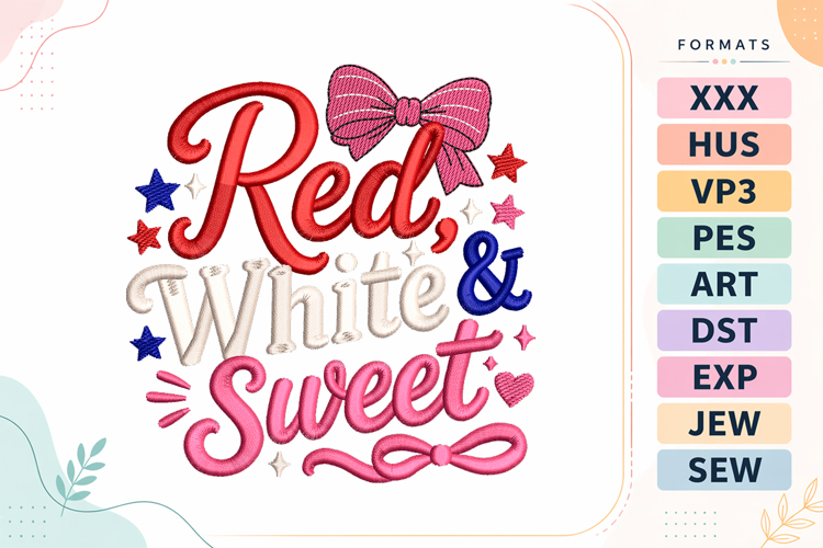 Bow Embroidery Designs Image 16